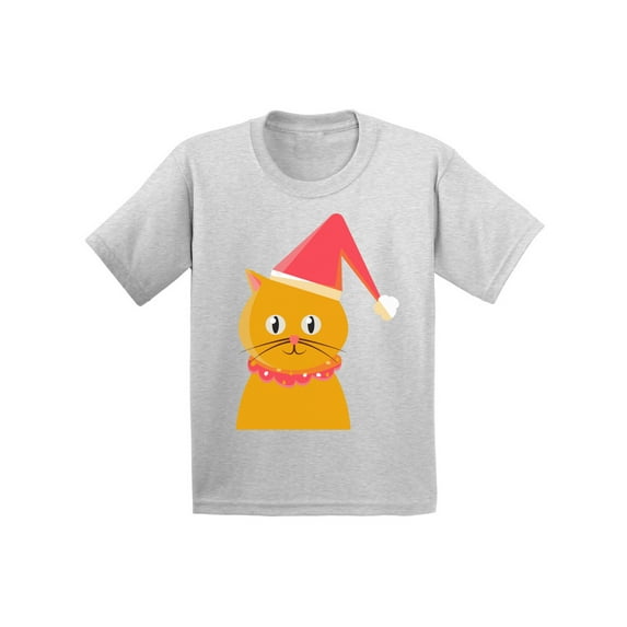 Awkward Styles Xmas T-Shirt for Boys Girls Christmas Cat Kids T Shirts