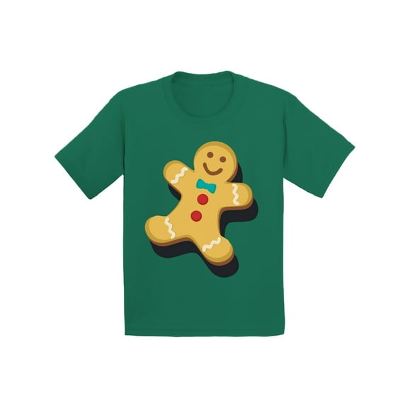 Awkward Styles Xmas T-Shirt for Boys Girls Christmas Gingerbread Toddler Shirt