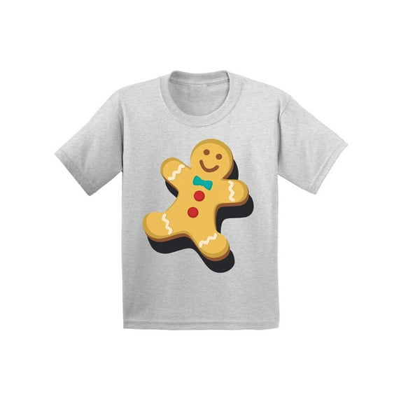 Awkward Styles Xmas T-Shirt for Boys Girls Christmas Gingerbread Toddler Shirt