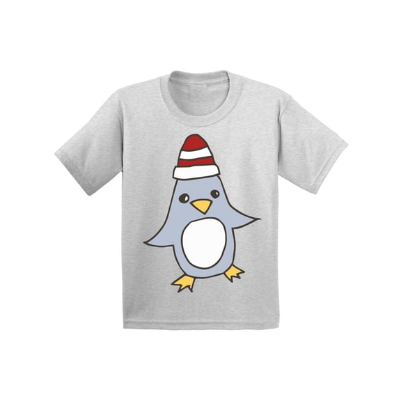 Awkward Styles Xmas T-Shirt for Boys Girls Christmas Penguin Cartoon Toddler Shirt