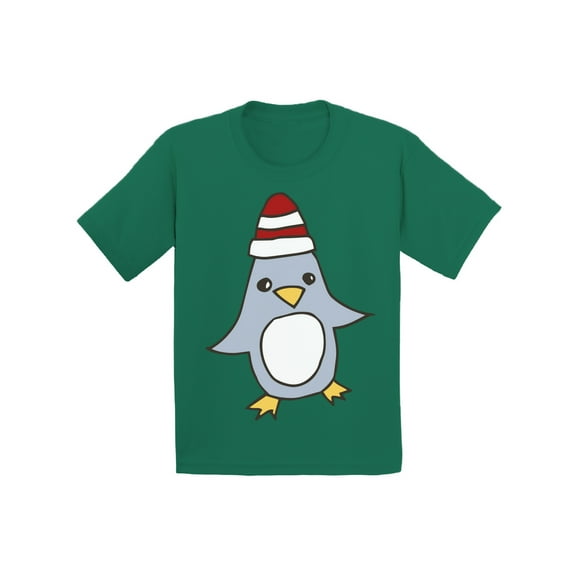 Awkward Styles Xmas T-Shirt for Boys Girls Christmas Penguin Cartoon Toddler Shirt