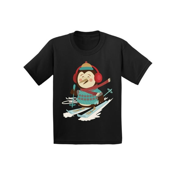 Awkward Styles Xmas T-Shirt for Boys Girls Christmas Penguin Toddler Shirt