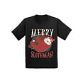 thumbnail image 1 of Awkward Styles Xmas T-Shirt for Boys Girls Merry Slothmas Christmas Toddler Shirt, 1 of 4