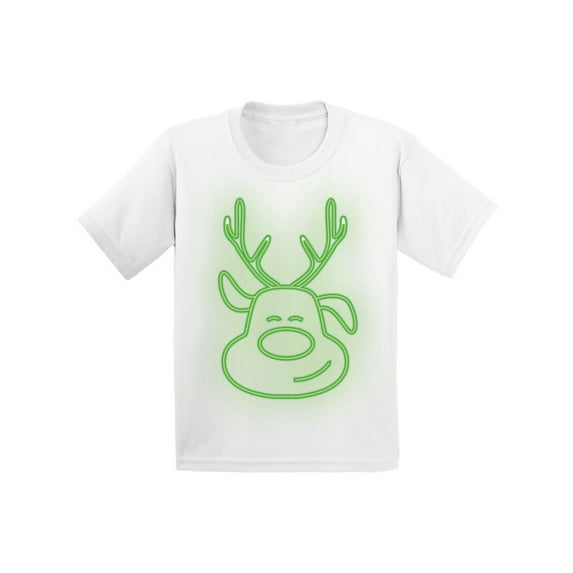 Awkward Styles Xmas T-Shirt for Boys Girls Neon Christmas Light Toddler Shirt