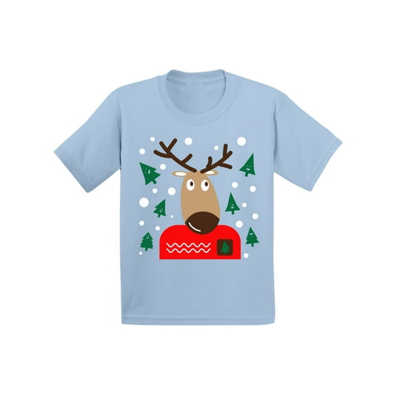 Awkward Styles Xmas T-Shirt for Girls Boys Adorable Christmas Deer Toddler Shirt