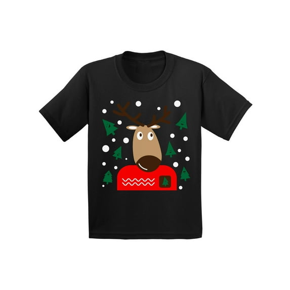 Awkward Styles Xmas T-Shirt for Girls Boys Adorable Christmas Deer Toddler Shirt