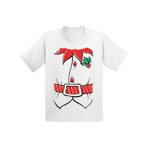 Awkward Styles Xmas T-Shirt for Girls Boys Adorable Christmas Elf Suit Toddler Shirt
