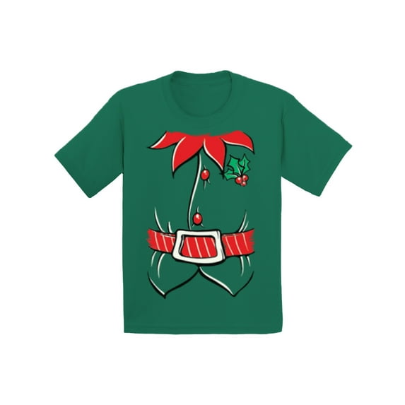 Awkward Styles Xmas T-Shirt for Girls Boys Adorable Christmas Elf Suit Toddler Shirt