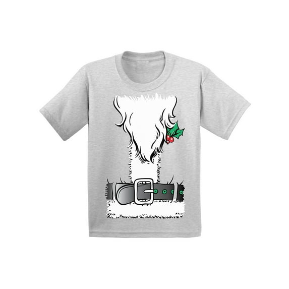 Awkward Styles Xmas T-Shirt for Girls Boys Beard Christmas Santa Toddler Shirt