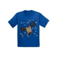 thumbnail image 1 of Awkward Styles Xmas T-Shirt for Girls Boys Brown Christmas Deer Toddler Shirt, 1 of 4