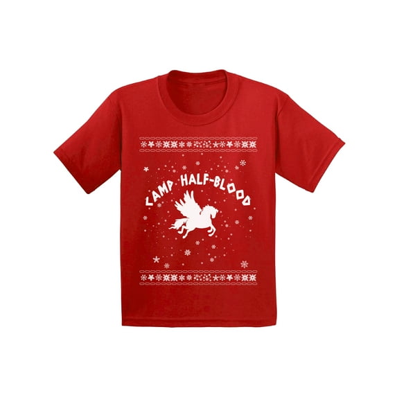 Awkward Styles Xmas T-Shirt for Girls Boys Christmas Camp Half-Blood Toddler Shirt