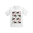 thumbnail image 1 of Awkward Styles Xmas T-Shirt for Girls Boys Dogs Christmas Pattern Kids T Shirts, 1 of 4