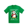 thumbnail image 1 of Awkward Styles Xmas T-Shirt for Girls Boys Penguin Christmas Pattern Kids T Shirts, 1 of 4