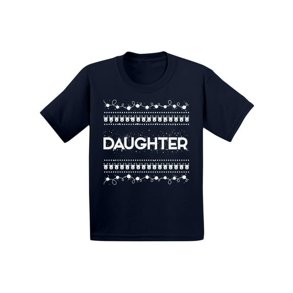 Awkward Styles Xmas T-Shirt for Girls Daughter Christmas Pattern Toddler Shirt