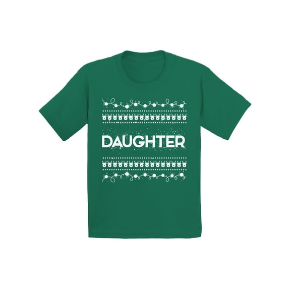 Awkward Styles Xmas T-Shirt for Girls Daughter Christmas Pattern Toddler Shirt