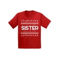 thumbnail image 1 of Awkward Styles Xmas T-Shirt for Girls Sister Christmas Pattern Toddler Shirt, 1 of 4