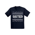 thumbnail image 1 of Awkward Styles Xmas T-Shirt for Girls Sister Christmas Pattern Toddler Shirt, 1 of 4
