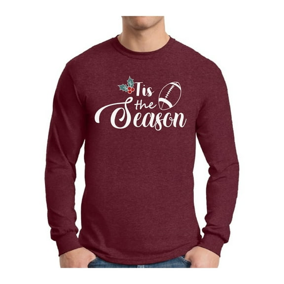 Awkward Styles Xmas Tis the Season Christmas Sweater Long Sleeve T-shirt For Men