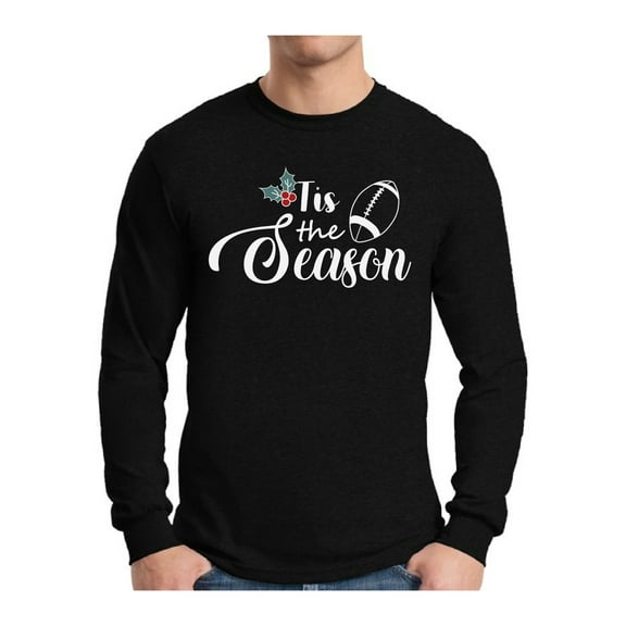 Awkward Styles Xmas Tis the Season Christmas Sweater Long Sleeve T-shirt For Men