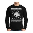 thumbnail image 1 of Awkward Styles Xmas Unicorn Christmas Sweater Long Sleeve T-shirt For Men, 1 of 4