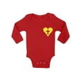 thumbnail image 1 of Awkward Styles Yellow Heart Cross Baby Bodysuit Long Sleeve Tops for Newborn Baby Christian Clothes for Baby Boys Christian Bodysuits for Baby Girls Jesus Clothing for Baby Kids Cross One Piece, 1 of 4