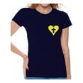thumbnail image 1 of Awkward Styles Yellow Heart Cross Shirt for Women Christian Clothes for Ladies Following Jesus Womens T-Shirt Christian Gifts Jesus Shirts Jesus Cross Clothing Jesus T Shirt for Her Cross Ladies Shirt, 1 of 4