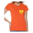 thumbnail image 1 of Awkward Styles Yellow Heart Cross Shirt for Women Christian Clothes for Ladies Following Jesus Womens T-Shirt Christian Gifts Jesus Shirts Jesus Cross Clothing Jesus T Shirt for Her Cross Ladies Shirt, 1 of 4
