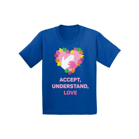 Awkward Styles Youth Autism Awareness T shirt Accept Understand Love Autism Shirt Autism Awareness T Shirt Autistic Pride Autism Puzzle Shirts for Kids Boys Autism Shirt Autism Gifts for Girls