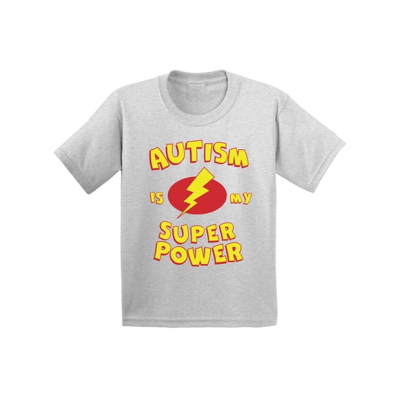 Awkward Styles Youth Autism Is My Super Power Graphic Youth Kids T-shirt Tops Autism Awareness
