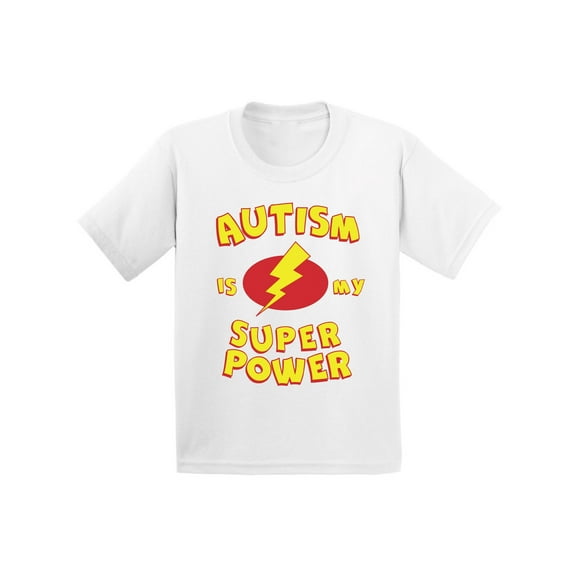 Awkward Styles Youth Autism Is My Super Power Graphic Youth Kids T-shirt Tops Autism Awareness