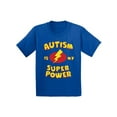 thumbnail image 1 of Awkward Styles Youth Autism Is My Super Power Graphic Youth Kids T-shirt Tops Autism Awareness, 1 of 4