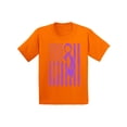thumbnail image 1 of Awkward Styles Youth Cancer Awareness Graphic Youth Kids T-shirt Tops Purple Ribbon, 1 of 4