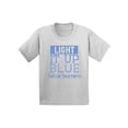 thumbnail image 1 of Awkward Styles Youth Light It Up Blue Support Graphic Youth Kids T-shirt Tops for Autism Awareness, 1 of 4