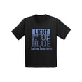 thumbnail image 1 of Awkward Styles Youth Light It Up Blue Support Graphic Youth Kids T-shirt Tops for Autism Awareness, 1 of 4