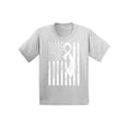 thumbnail image 1 of Awkward Styles Youth Lung Cancer Awareness Graphic Youth Kids T-shirt Tops White Ribbon, 1 of 4