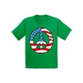 thumbnail image 1 of Awkward Styles Youth Peace Flag Patriotic Graphic Youth Kids T-shirt Tops American Flag Peace Sign, 1 of 4
