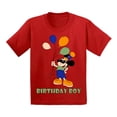 thumbnail image 1 of Awkward Styles Youth Shirt Mickey Birthday Boy Tshirt for Boys Minnie Steamboat Willie Kids Birthday Age 6 to 18 Cotton T-shirts S M L XL Graphic Tee, 1 of 3
