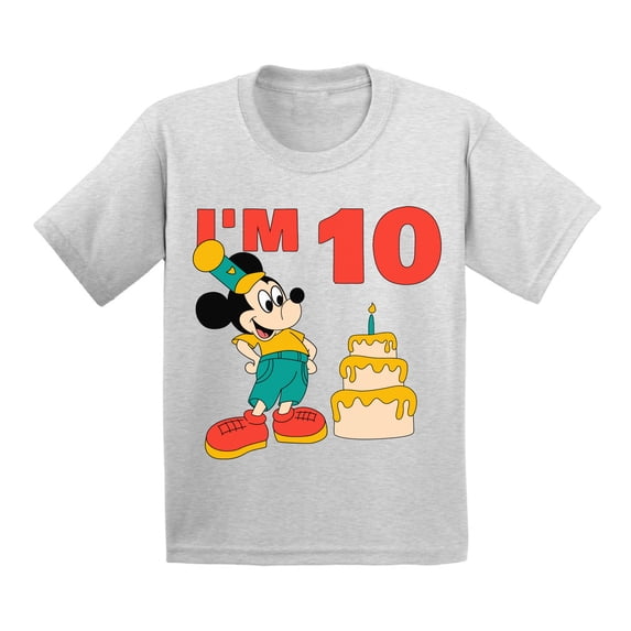 Awkward Styles Youth Shirt Mickey I'm Birthday Kids Boys Tshirt for Boys Minnie Steamboat Willie Child Age 10 Years Cotton T-shirts S M L XL Graphic Tee