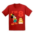 thumbnail image 1 of Awkward Styles Youth Shirt Mickey I'm Birthday Kids Boys Tshirt for Boys Minnie Steamboat Willie Child Age 8 Years Cotton T-shirts S M L XL Graphic Tee, 1 of 3