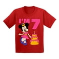 thumbnail image 1 of Awkward Styles Youth Shirt Mickey I'm Birthday Kids Girls Tshirt for Girl Minnie Steamboat Willie Child Age 7 Years Cotton T-shirts S M L XL Graphic Tee, 1 of 3