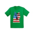 thumbnail image 1 of Awkward Styles Youth USA Flag American Husky Dog Lover`s Graphic Youth Kids T-shirt Tops Independence Day, 1 of 4