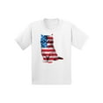 thumbnail image 1 of Awkward Styles Youth USA Flag Cat Graphic Youth Kids T-shirt Tops Cute 4th of July Gift American Flag, 1 of 4