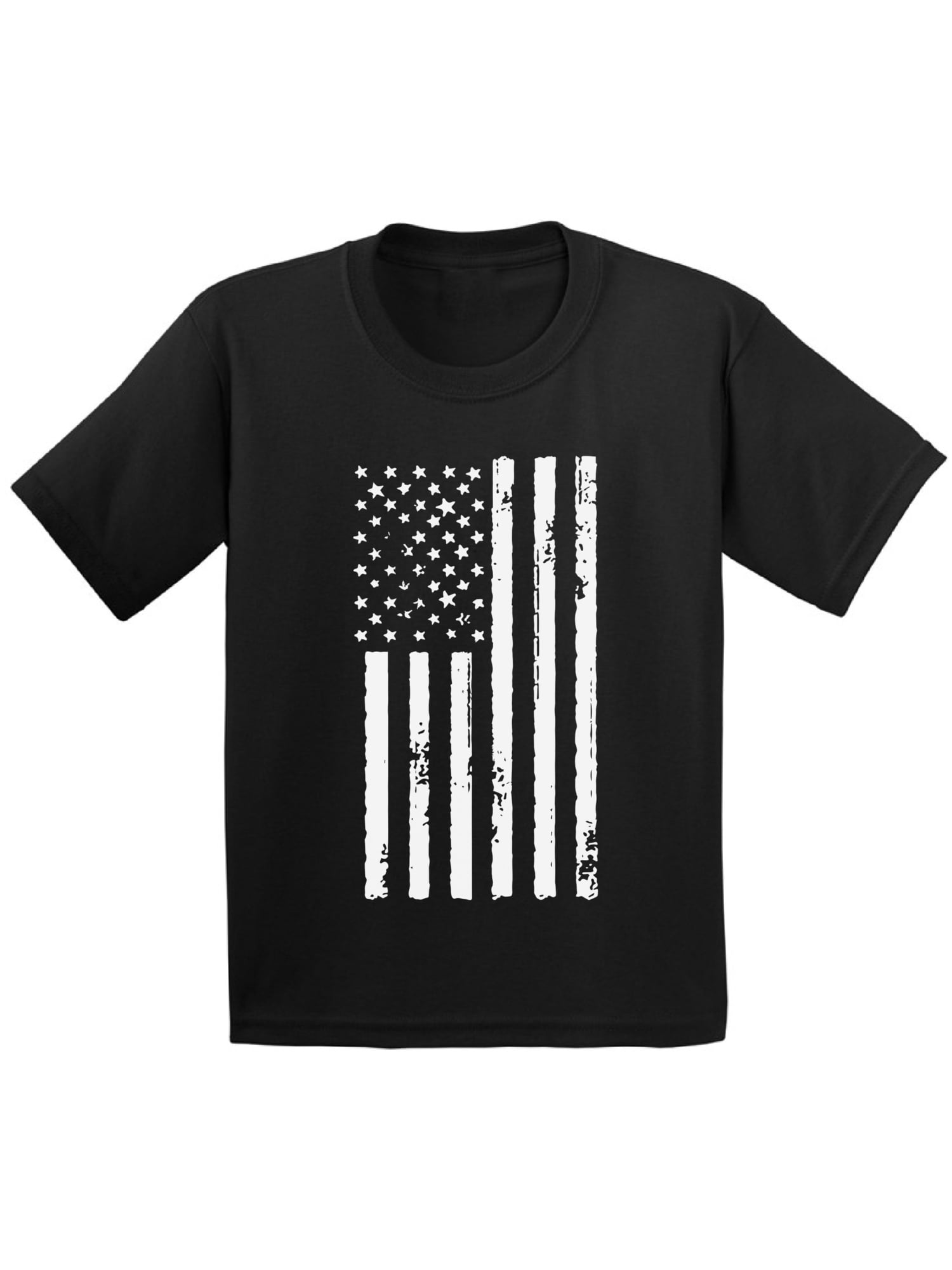 Awkward Styles Youth USA Flag Patriotic Graphic Youth Kids T-shirt Tops White Independence Day 4th of July