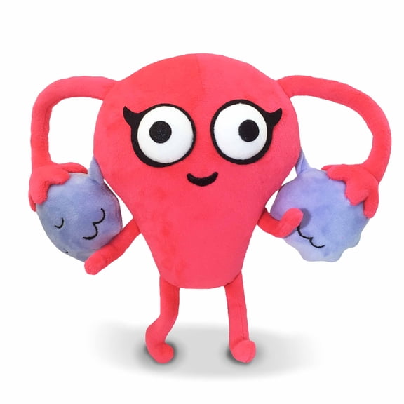 The Awkward Yeti Uterus Plush by the Creator of Organ Attack, Uterus Stuffed Animal, Pillow | Endometriosis Awareness, Fertility & Gynecologist Gifts Plush, Womens Health, Doctors & Med Students