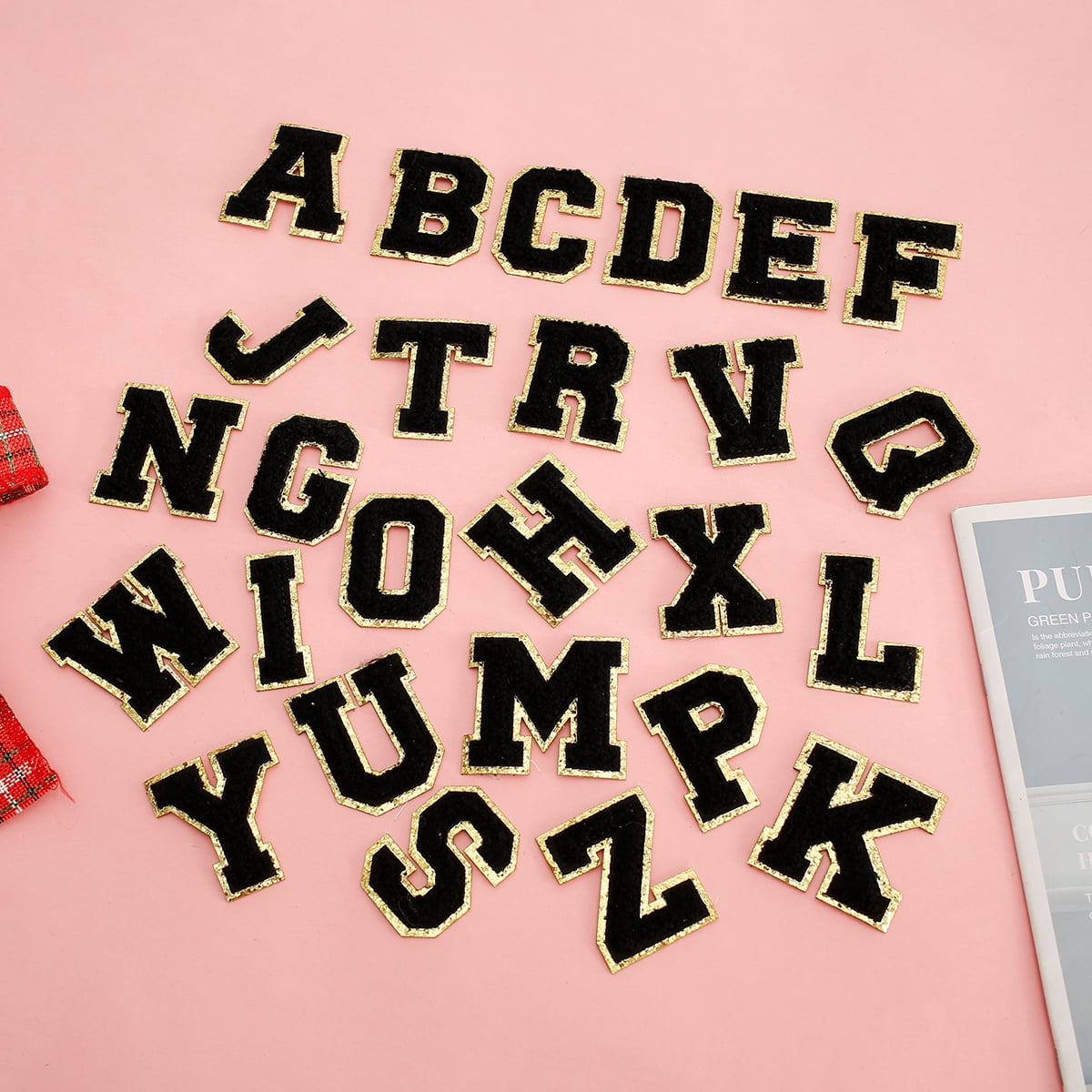 Awmark 26 Pcs Applique Patches Letters Sew On or Iron On Alphabet ...