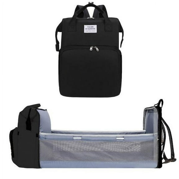 Awmazing Baby Convertible Baby Diaper Bag - Multi-Purpose Travel Baby Bag Bassinet & Changing Pad