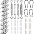 thumbnail image 1 of Canopy Sun Shade Sail Hardware Kit 8mm Heavy Duty Shade Sail Hardware Kit for Triangle Rectangle Sun shade Sail Installation Triangle Shade Sails Accessory D, 1 of 5