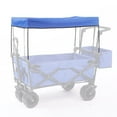 Awning Canopy For Garden Wagon Attachment Sun Shade Cover For Trolley