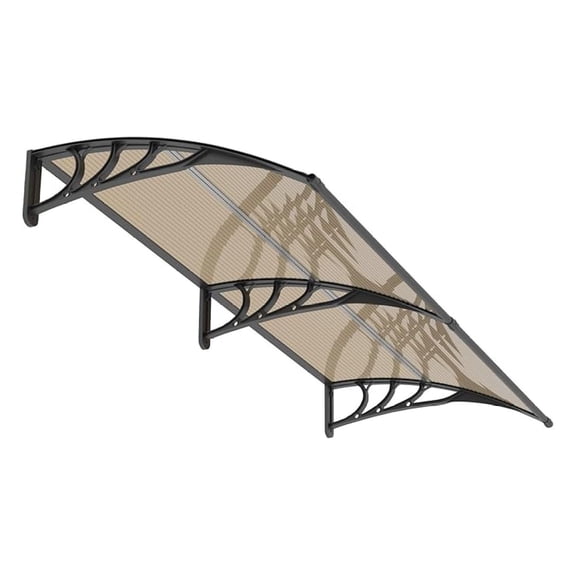 Awning for Door Entrance,35x60 inches Window Awnings for Doors Canopy Polycarbonate Cover Patio Door Awning UV Rain Snow Sunlight Protection Hollow Shee