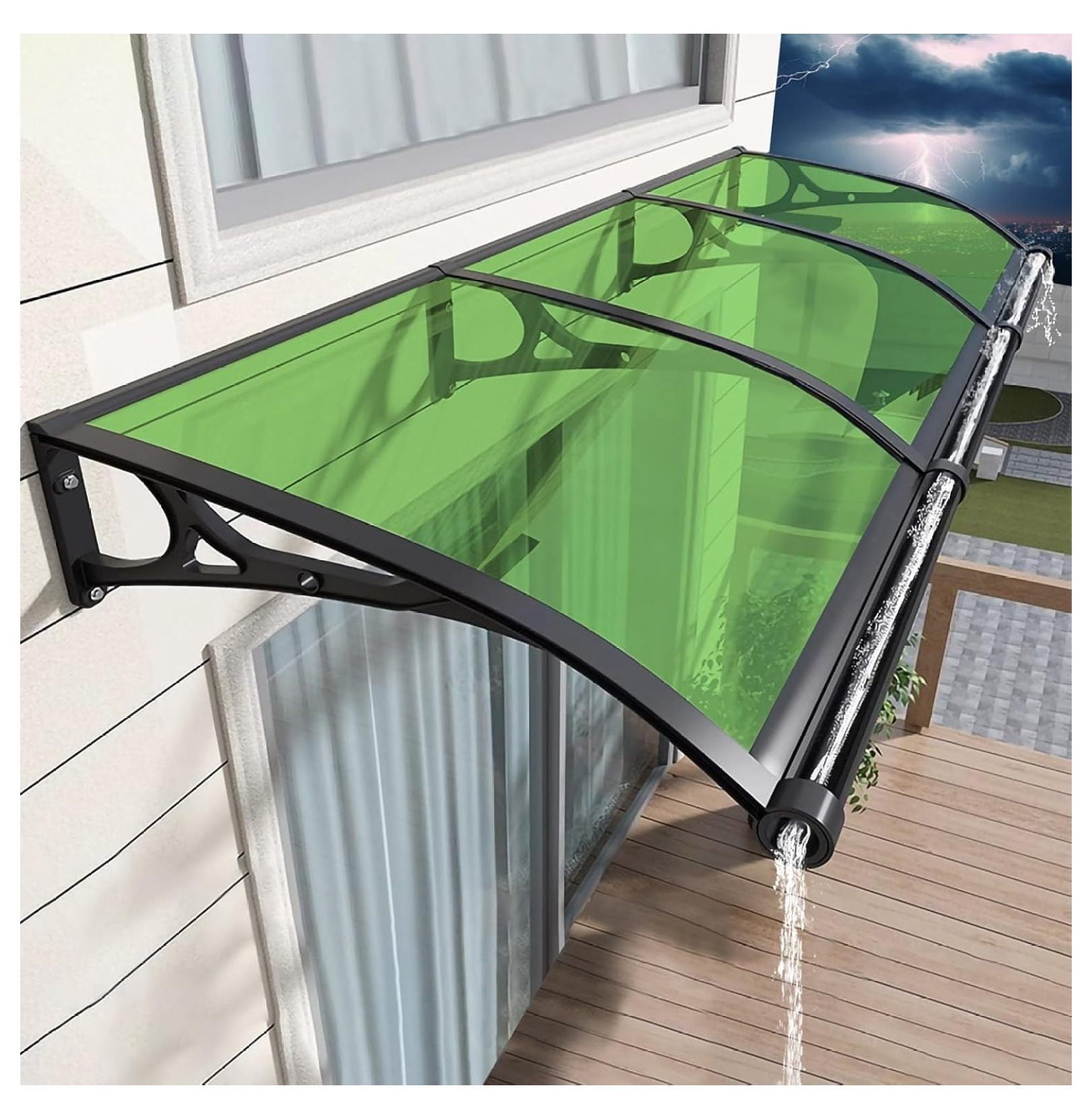 Awning for Door Entrance, Window Awning Door Canopy, Aluminum Bracket